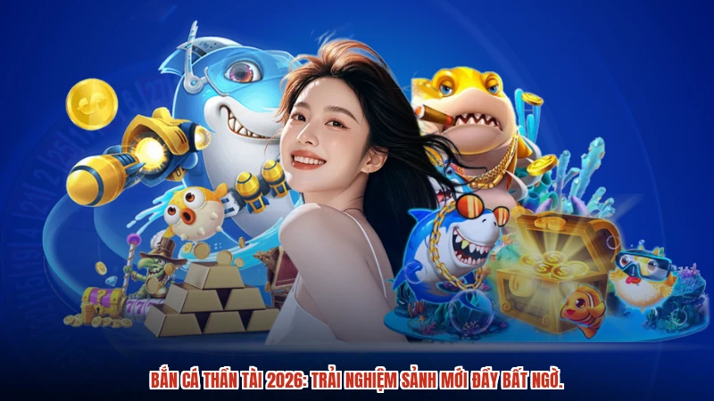 Bắn cá thần tài 2026: Trải nghiệm sảnh mới đầy bất ngờ.